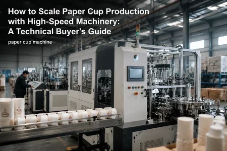 paper cup machine illustration