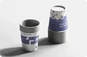 paper cup, stack