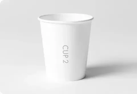 paper cup, product sample