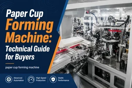 paper cup forming machine illustration