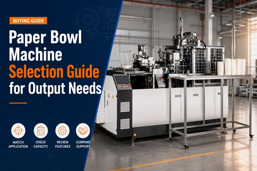 paper bowl machine selection guide promotional poster for Paper Bowl Machine Selection Guide for Output Needs